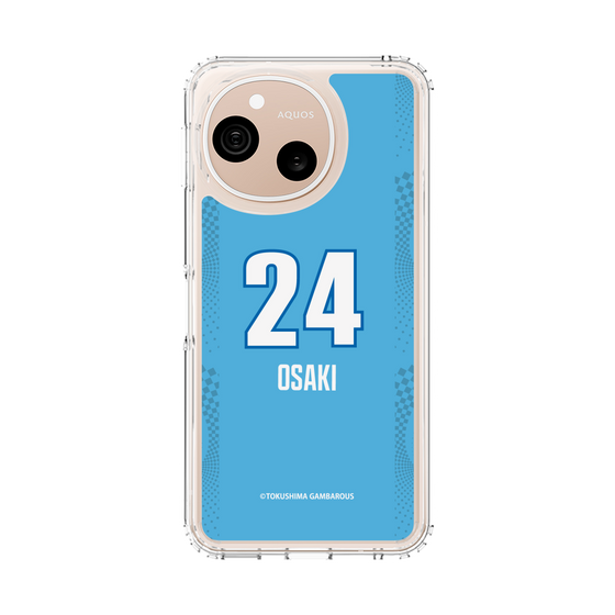 スリムプロテクションケース［ 徳島ガンバロウズ - #24 OSAKI - ブルー ］