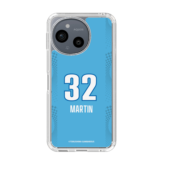 スリムプロテクションケース［ 徳島ガンバロウズ - #32 MARTIN - ブルー ］