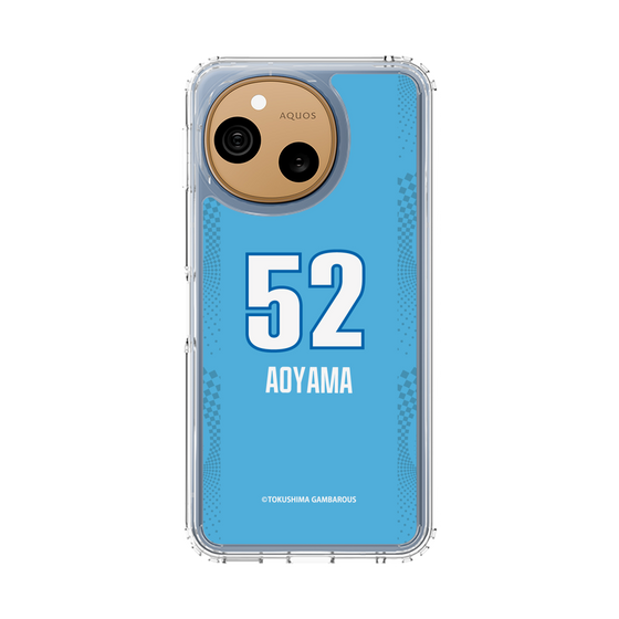 スリムプロテクションケース［ 徳島ガンバロウズ - #52 AOYAMA - ブルー ］