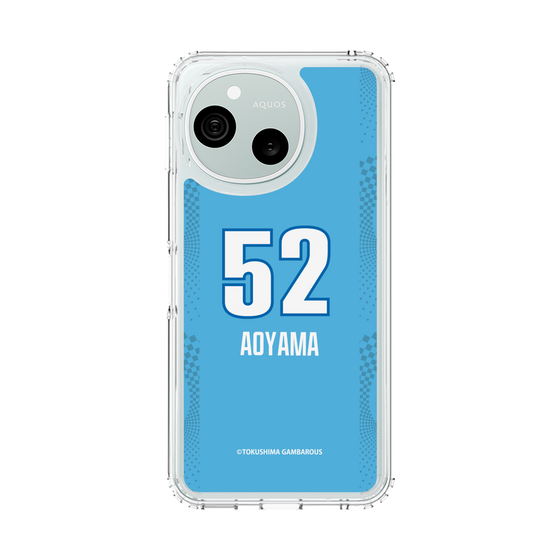 スリムプロテクションケース［ 徳島ガンバロウズ - #52 AOYAMA - ブルー ］