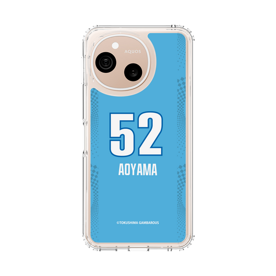 スリムプロテクションケース［ 徳島ガンバロウズ - #52 AOYAMA - ブルー ］