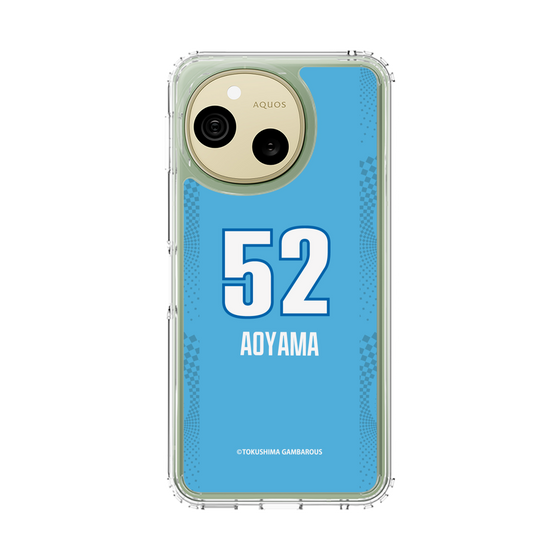 スリムプロテクションケース［ 徳島ガンバロウズ - #52 AOYAMA - ブルー ］
