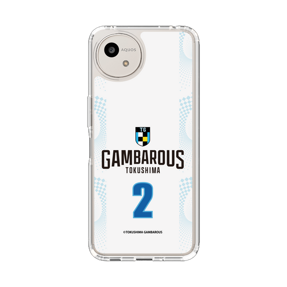 スリムプロテクションケース［ 徳島ガンバロウズ - #2 TSUKAMOTO - ホワイト - 表 ］