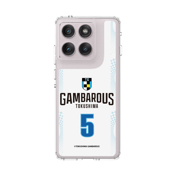 スリムプロテクションケース［ 徳島ガンバロウズ - #5 STOCKMAN JR. - ホワイト - 表 ］