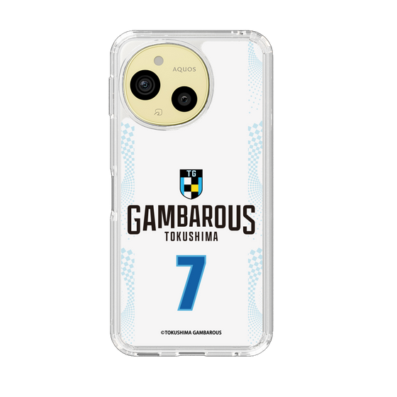 スリムプロテクションケース［ 徳島ガンバロウズ - #7 ADILI - ホワイト - 表 ］