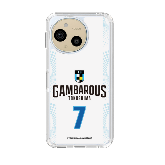 スリムプロテクションケース［ 徳島ガンバロウズ - #7 ADILI - ホワイト - 表 ］