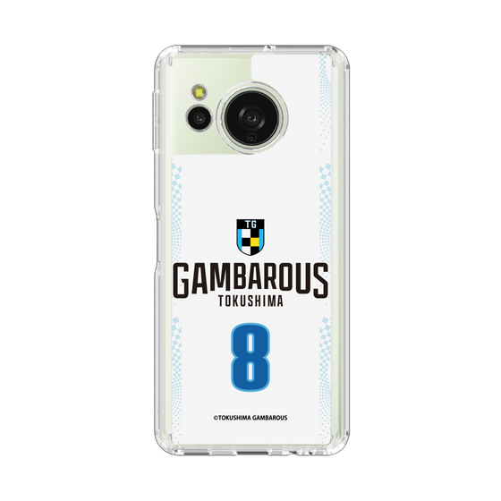 スリムプロテクションケース［ 徳島ガンバロウズ - #8 DIAWARA - ホワイト - 表 ］