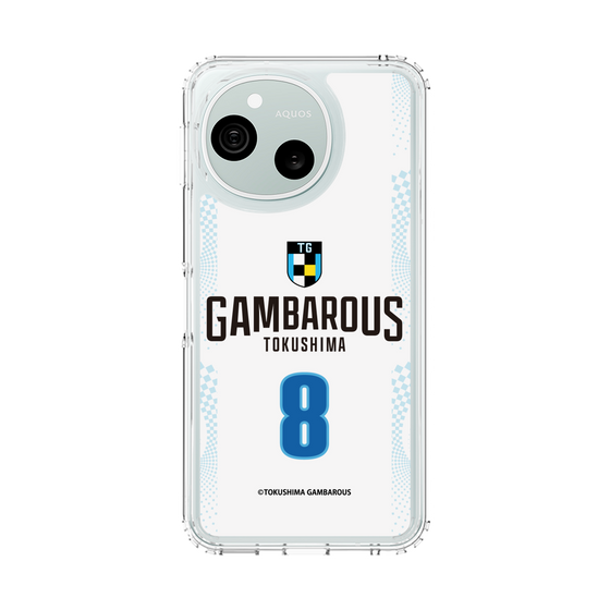 スリムプロテクションケース［ 徳島ガンバロウズ - #8 DIAWARA - ホワイト - 表 ］