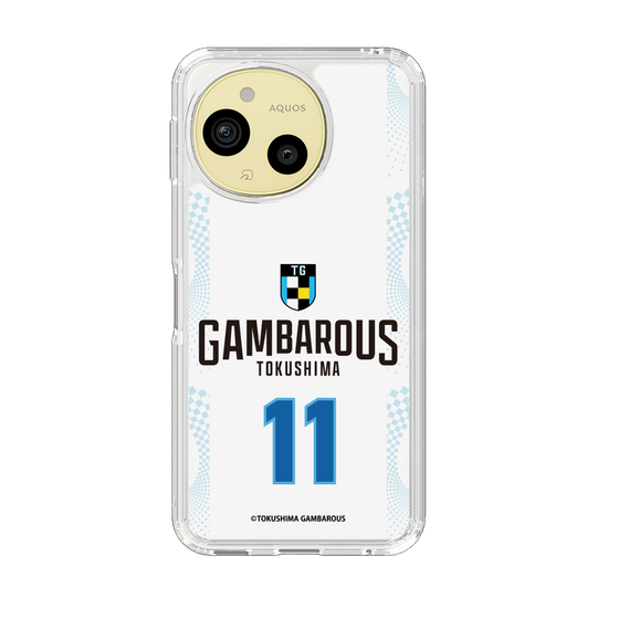 スリムプロテクションケース［ 徳島ガンバロウズ - #11 AOKI - ホワイト - 表 ］