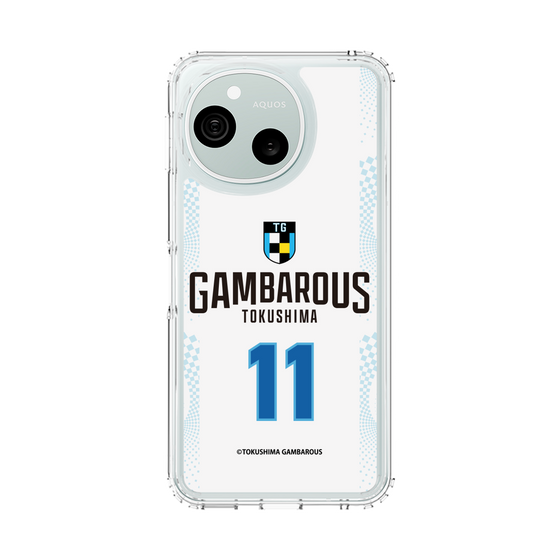 スリムプロテクションケース［ 徳島ガンバロウズ - #11 AOKI - ホワイト - 表 ］