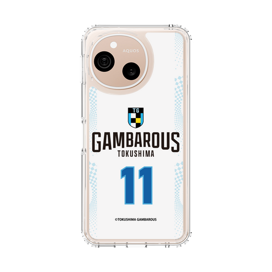 スリムプロテクションケース［ 徳島ガンバロウズ - #11 AOKI - ホワイト - 表 ］