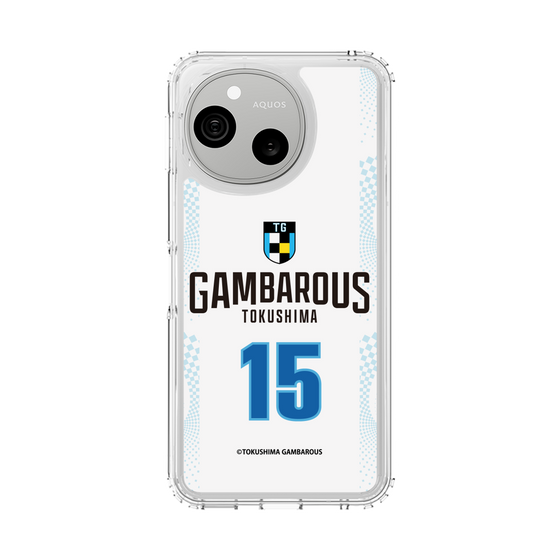 スリムプロテクションケース［ 徳島ガンバロウズ - #15 WAKASA - ホワイト - 表 ］