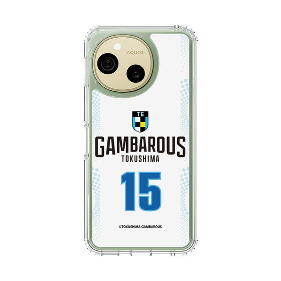 スリムプロテクションケース［ 徳島ガンバロウズ - #15 WAKASA - ホワイト - 表 ］