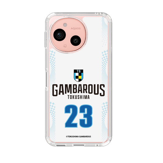 スリムプロテクションケース［ 徳島ガンバロウズ - #23 NAKAMURA - ホワイト - 表 ］