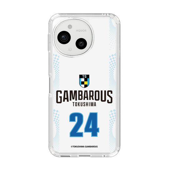 スリムプロテクションケース［ 徳島ガンバロウズ - #24 OSAKI - ホワイト - 表 ］