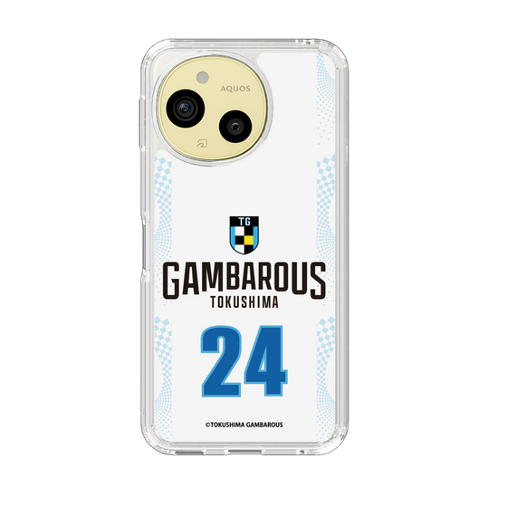 スリムプロテクションケース［ 徳島ガンバロウズ - #24 OSAKI - ホワイト - 表 ］