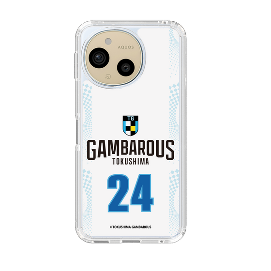 スリムプロテクションケース［ 徳島ガンバロウズ - #24 OSAKI - ホワイト - 表 ］
