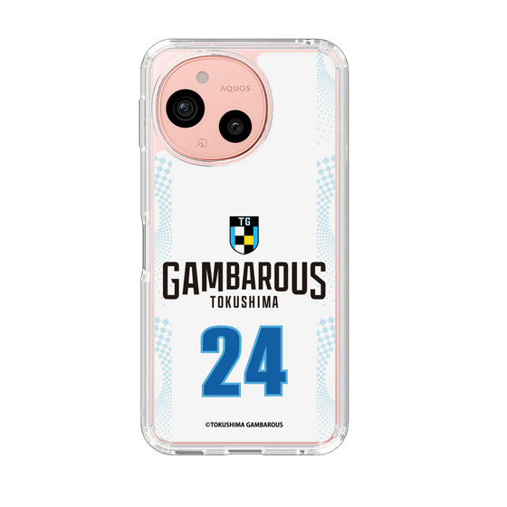 スリムプロテクションケース［ 徳島ガンバロウズ - #24 OSAKI - ホワイト - 表 ］