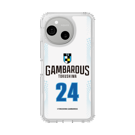 スリムプロテクションケース［ 徳島ガンバロウズ - #24 OSAKI - ホワイト - 表 ］