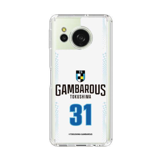 スリムプロテクションケース［ 徳島ガンバロウズ - #31 HAYMOND - ホワイト - 表 ］