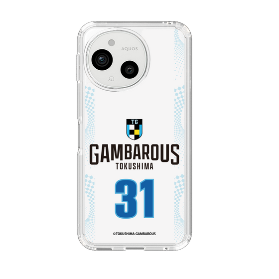 スリムプロテクションケース［ 徳島ガンバロウズ - #31 HAYMOND - ホワイト - 表 ］