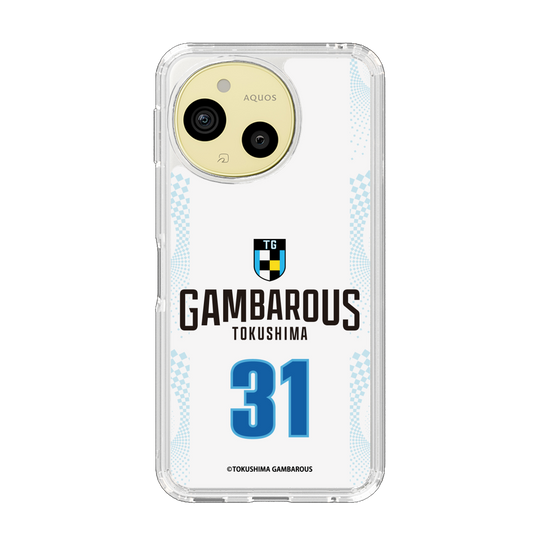 スリムプロテクションケース［ 徳島ガンバロウズ - #31 HAYMOND - ホワイト - 表 ］