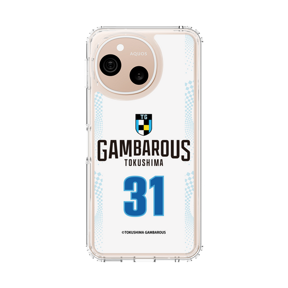 スリムプロテクションケース［ 徳島ガンバロウズ - #31 HAYMOND - ホワイト - 表 ］