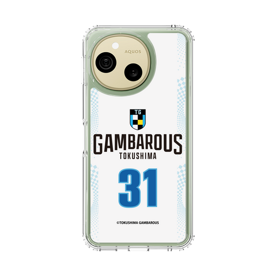 スリムプロテクションケース［ 徳島ガンバロウズ - #31 HAYMOND - ホワイト - 表 ］