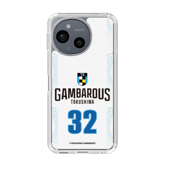 スリムプロテクションケース［ 徳島ガンバロウズ - #32 MARTIN - ホワイト - 表 ］