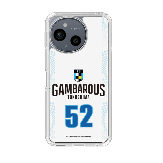 スリムプロテクションケース［ 徳島ガンバロウズ - #52 AOYAMA - ホワイト - 表 ］