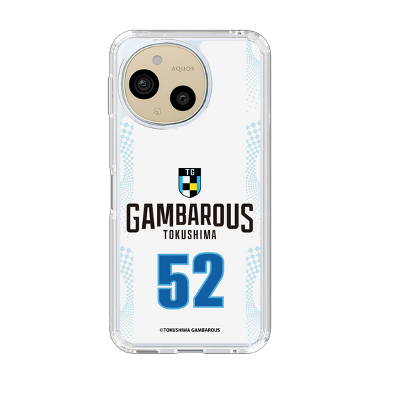 スリムプロテクションケース［ 徳島ガンバロウズ - #52 AOYAMA - ホワイト - 表 ］