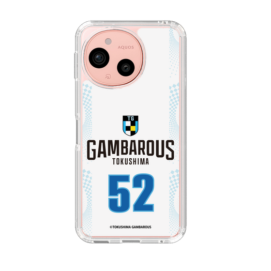 スリムプロテクションケース［ 徳島ガンバロウズ - #52 AOYAMA - ホワイト - 表 ］