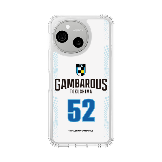 スリムプロテクションケース［ 徳島ガンバロウズ - #52 AOYAMA - ホワイト - 表 ］