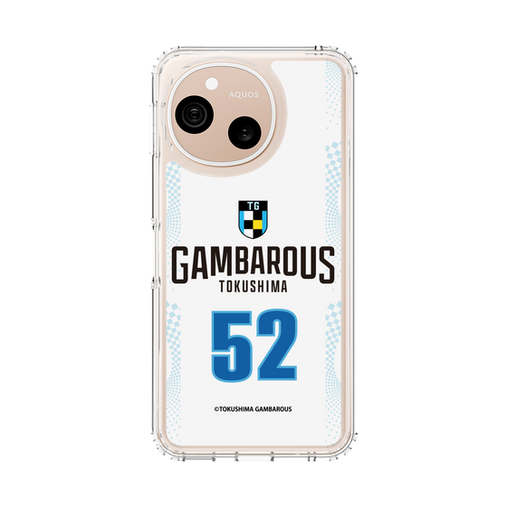 スリムプロテクションケース［ 徳島ガンバロウズ - #52 AOYAMA - ホワイト - 表 ］