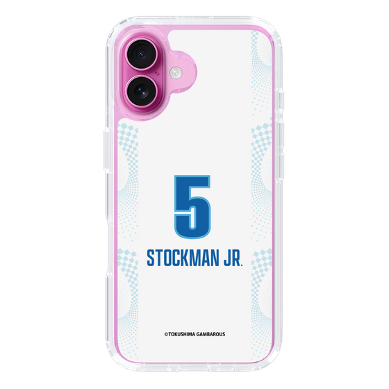 スリムプロテクションケース［ 徳島ガンバロウズ - #5 STOCKMAN JR. - ホワイト ］