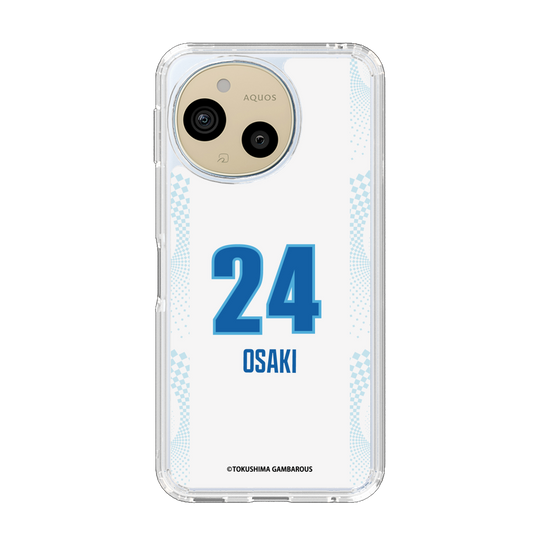スリムプロテクションケース［ 徳島ガンバロウズ - #24 OSAKI - ホワイト ］