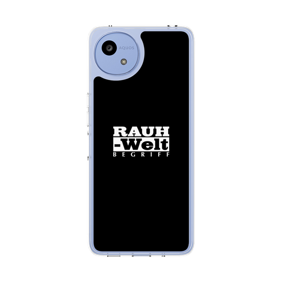スリムプロテクションケース［ RAUH-Welt BEGRIFF - ロゴ - ブラック ］