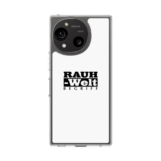 スリムプロテクションケース［ RAUH-Welt BEGRIFF - ロゴ - ホワイト ］