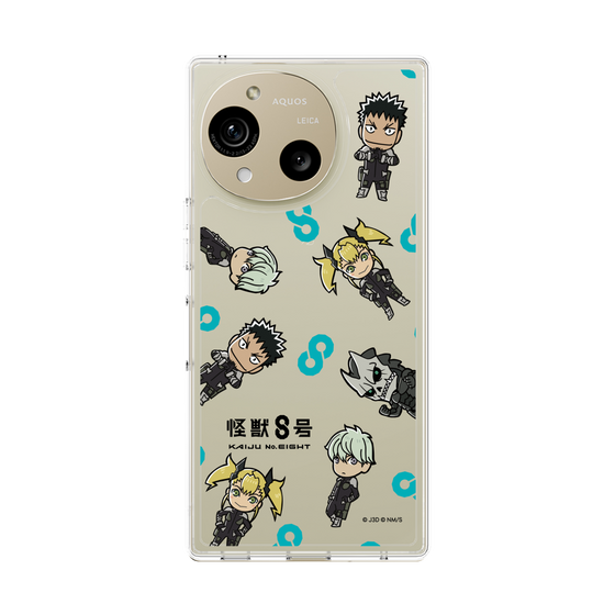 スリムプロテクションケース［ 怪獣８号 - ミニキャラ - 総柄01 ］
