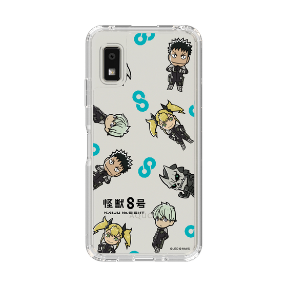 スリムプロテクションケース［ 怪獣８号 - ミニキャラ - 総柄01 ］