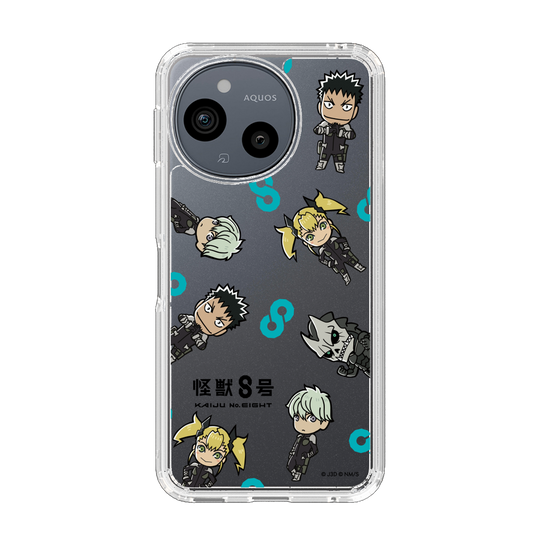 スリムプロテクションケース［ 怪獣８号 - ミニキャラ - 総柄01 ］