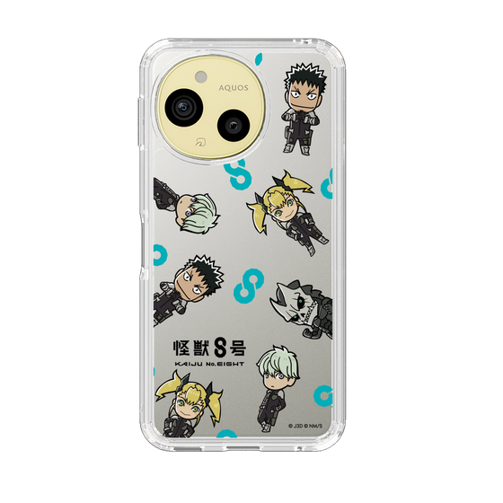 スリムプロテクションケース［ 怪獣８号 - ミニキャラ - 総柄01 ］