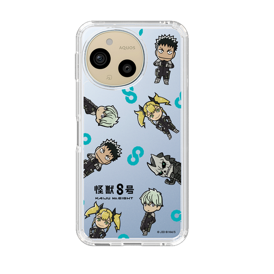 スリムプロテクションケース［ 怪獣８号 - ミニキャラ - 総柄01 ］