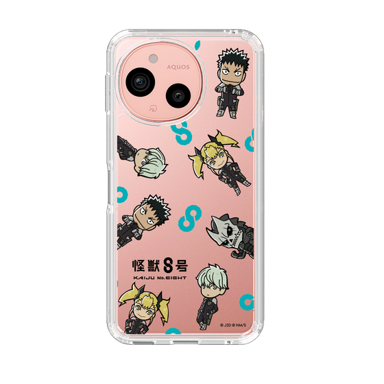 スリムプロテクションケース［ 怪獣８号 - ミニキャラ - 総柄01 ］