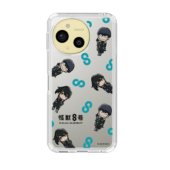 スリムプロテクションケース［ 怪獣８号 - ミニキャラ - 総柄02 ］