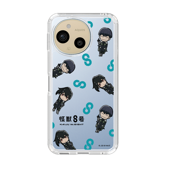 スリムプロテクションケース［ 怪獣８号 - ミニキャラ - 総柄02 ］