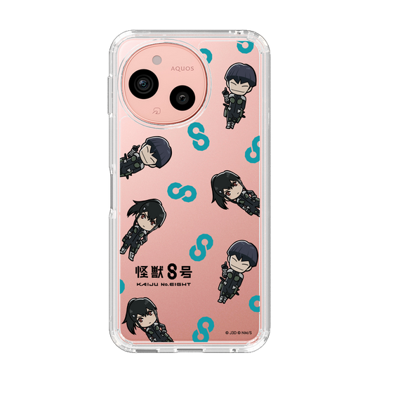 スリムプロテクションケース［ 怪獣８号 - ミニキャラ - 総柄02 ］