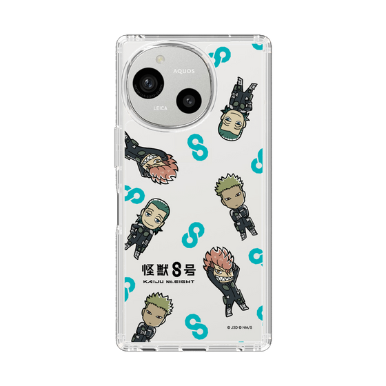 スリムプロテクションケース［ 怪獣８号 - ミニキャラ - 総柄03 ］