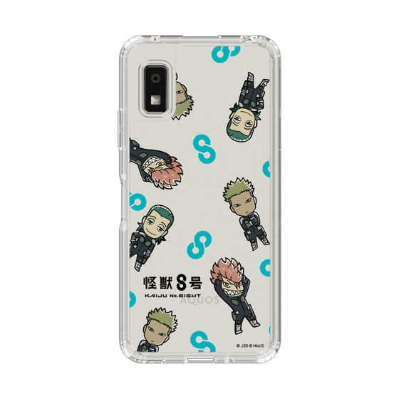 スリムプロテクションケース［ 怪獣８号 - ミニキャラ - 総柄03 ］