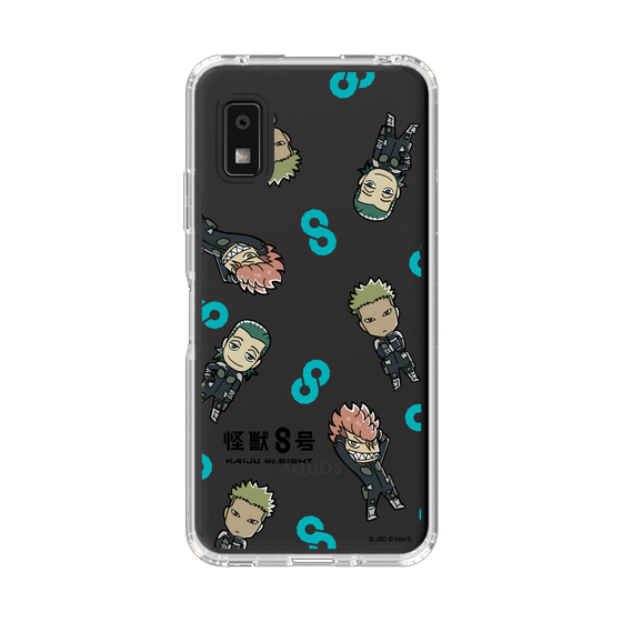 スリムプロテクションケース［ 怪獣８号 - ミニキャラ - 総柄03 ］